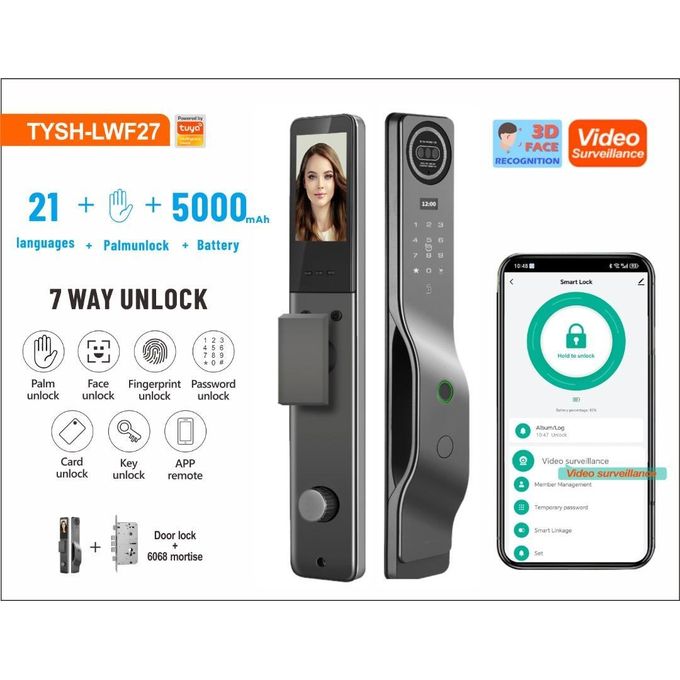 7-Way Unlock Smart Door Lock